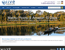 Tablet Screenshot of liveexplorers.com